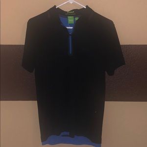 Men’s Hugo Boss size S black polo shirt.